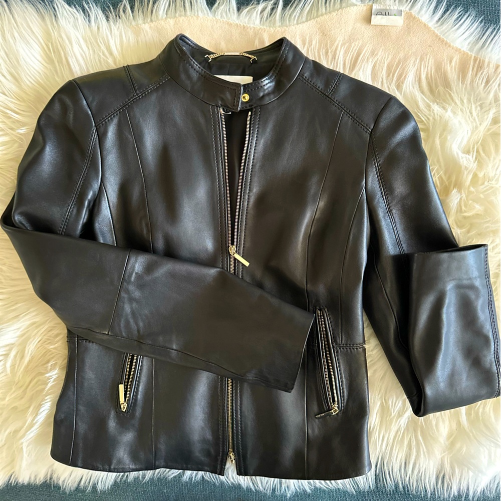 Hugo Boss leather jacket
